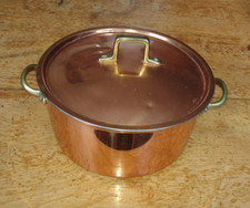 Vintage copper casserole for sale  KNEBWORTH
