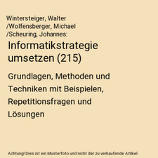 Informatikstrategie umsetzen g gebraucht kaufen  Trebbin