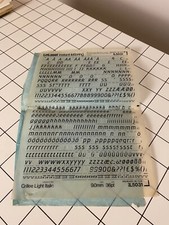 Original letraset sheet for sale  CHESTERFIELD
