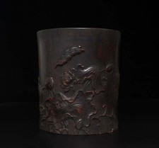 Vaso de madeira chinês antigo com pato comprar usado  Enviando para Brazil