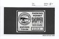 Usado, California: Laguna Beach: permiso de estacionamiento para compradores 2004, como nuevo (56144) segunda mano  Embacar hacia Argentina