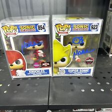 Funko Super Sonic + Knuckles assinado por dublador japonês e artista e designer comprar usado  Enviando para Brazil