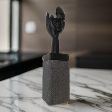 Skulptur angelface plastik gebraucht kaufen  Hameln