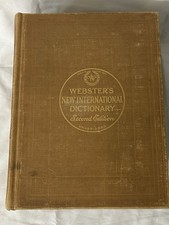 1934 Webster’s New Intl Dictionary 2nd Ed Unabridged 3,300 Pages 9"Lx12"Hx5 3/4W comprar usado  Enviando para Brazil