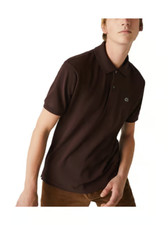 Usado, Camisa polo masculina Lacoste ajuste clássico L.12.12 original marrom escuro manga curta comprar usado  Enviando para Brazil