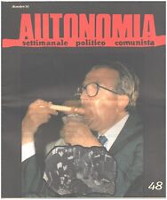 Autonomia. No 48.  settimanale politico comunista (Autonomy. Communist  paper) comprar usado  Enviando para Brazil