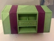 Organizador de joias vintage RolyKit verde armazenamento enrolável artesanato caixa de equipamento de pesca comprar usado  Enviando para Brazil