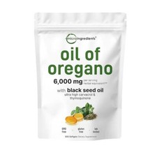 Huile d'origan 6000 mg 300 gélules avec huile de nigelle Ultra-riche en carvacr& comprar usado  Enviando para Brazil
