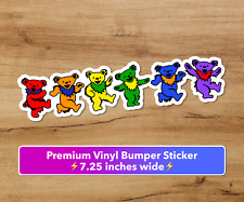 Usado, Adesivo Grateful Dead Dancing Bears 7,25 pol decalque música pára-choque carro Jerry Garcia comprar usado  Enviando para Brazil