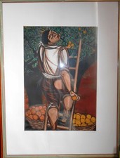 Giuseppe migneco incisione usato  Civitavecchia
