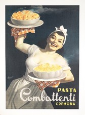 Usado, Pôster vintage PASTA Combattenti por Gino Boccasile comprar usado  Enviando para Brazil