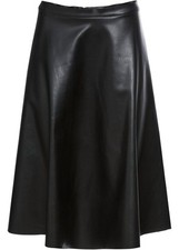 Lederimitat rock schwarz gebraucht kaufen  Deutschland