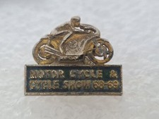 The Motorcycle Bike Show 1968/69 Motocicletas Motociclista Pin Emblemas Raro aviakit comprar usado  Enviando para Brazil