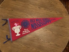 Vintage RARO 1970 Ole Miss Archie’s Army Sugar Bowl Pennant comprar usado  Enviando para Brazil