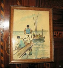 Tableau marine 1942 d'occasion  Six-Fours-les-Plages