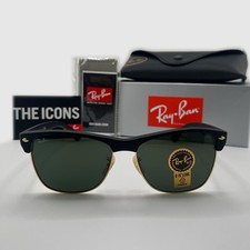 Óculos de sol Ray-Ban RB4175 877 Clubmaster tamanho grande preto fosco com lentes G-15 comprar usado  Enviando para Brazil