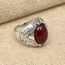 Anel masculino de prata esterlina 925 granada pedra preciosa feito à mão festa todos os tamanhos 124 comprar usado  Enviando para Brazil