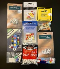 Vintage Novo Pkgs Camisetas de Golfe Plástico + Madeira - GRANDE Lote - Veja Fotos comprar usado  Enviando para Brazil