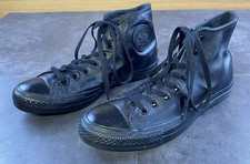 Converse All Stars Unisex Czarne Skórzane High Top Sneakersy Rozmiar M8.5/W10.5 na sprzedaż  Wysyłka do Poland