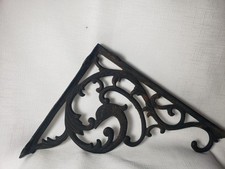 Antiguo soporte de hierro fundido, ménsula, soporte de estante, motivo de delfín, artes y manualidades segunda mano  Embacar hacia Mexico