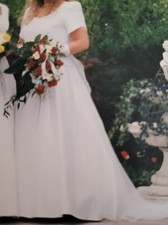 Brautkleid linie weiss gebraucht kaufen  Pfarrkirchen
