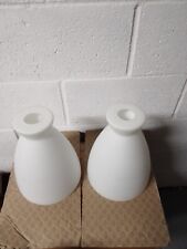 Pair white glass for sale  FAIRFORD