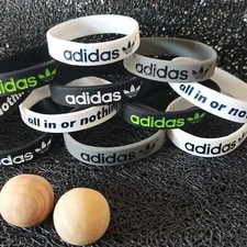 2x Uomo Braccialetto di gomma Adidas Men Silicone Wristband Sport Kids Bracelet na sprzedaż  Wysyłka do Poland