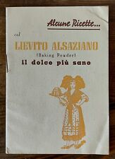 Ricettario lievito alsaziano usato  Monte San Pietro