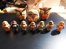 Owl figurines bundle for sale  YORK