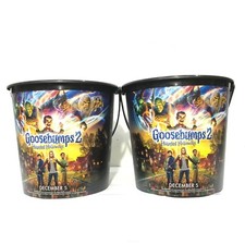 2Pcs Goosebumps 2 Theatres Movie 2018 Plastic Buckets Popcorn Cinemas comprar usado  Enviando para Brazil