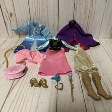 Lote de roupas e acessórios para bonecas Barbie Disney Frozen Anna Elsa Belle Rapunzel comprar usado  Enviando para Brazil