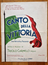Fascismo canto vittoria usato  Milano