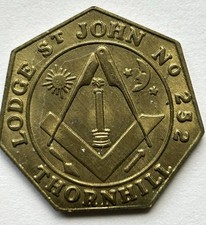 Masonic coins two for sale  PORT GLASGOW
