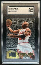 1995-96 Fleer Metal Michael Jordan Silver Spotlight #13 Bulls SGC 8 comprar usado  Enviando para Brazil