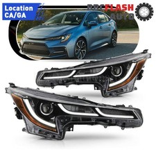 Faróis esquerda direita para 2020-2022 Toyota Corolla SE XLE XSE faróis par de LED comprar usado  Enviando para Brazil