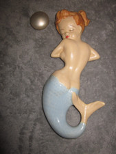 Placa de parede vintage sereia (ruiva) com bolha cerâmica meados dos anos 50/60 comprar usado  Enviando para Brazil