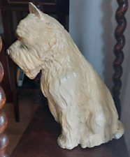 Duża kreda vintage pies szkocki, plaster kremowy, rozmiar szczeniaka na sprzedaż  Wysyłka do Poland