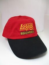 Boné/chapéu LOGAN'S ROADHOUSE preto vermelho ajustável restaurante funcionário Logans comprar usado  Enviando para Brazil