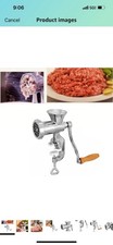 Moedor de carne manual de liga de alumínio, moedor manual de carne moedor de carne salsicha, usado comprar usado  Enviando para Brazil