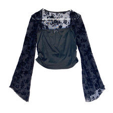 Velvet burnout blouse for sale  Elkhart