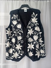 Vintage embroidered waistcoat for sale  SHEFFIELD