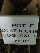Usado, Potentiomètre Pot Potentiometer 2 x 47 K ohm F  Log  axe 6   P.N85 comprar usado Usado, Potentiomètre Pot Potentiometer 2 x 47 K ohm F  Log  axe 6   P.N85 comprar usado  Enviando para Brazil