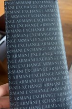 LOGOTIPO CARTEIRA CARTÃO DE CRÉDITO MASCULINA COURO PRETO ARMANI EXCHANGE A/X comprar usado  Enviando para Brazil