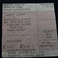 Ticket 1985 league for sale  SUTTON