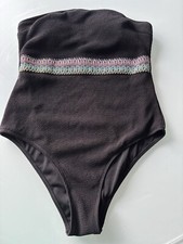 Swimsuit bandeau black for sale  CARDIFF