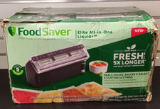(MA2) FoodSaver Elite All-in-One Liquid Plus selador a vácuo com sacos - Preto comprar usado  Enviando para Brazil
