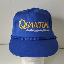 Boné de beisebol vintage Quantum the Choice of Serious Fishermen Snapback logotipo carretéis, usado comprar usado  Enviando para Brazil