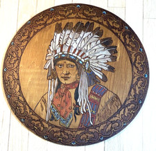Massive antique pyrography for sale  Fort Myers