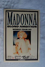 Pôster turnê concerto Madonna 1990 turnê mundial, usado comprar usado  Enviando para Brazil