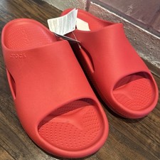 Usado, Crocs Mellow Recovery Slides Sandálias Masculinas Vermelho Slip On Impermeável Tamanho 11 Novo com etiquetas comprar usado  Enviando para Brazil